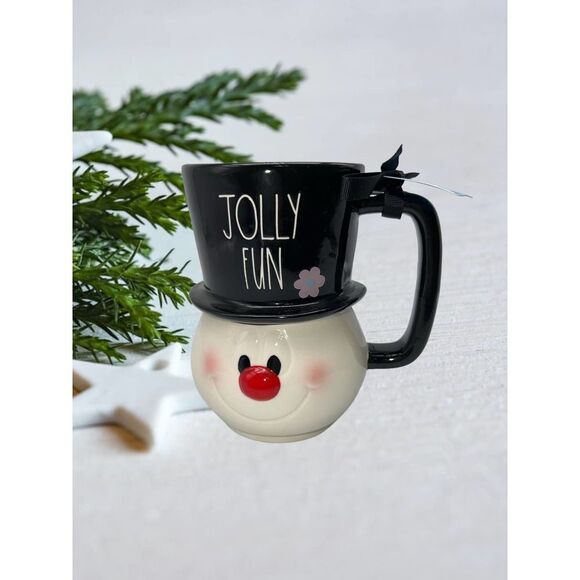 Rae Dunn Frosty The Snowman Jolly Fun Mug - Picture 1 of 2